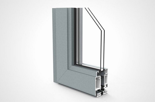 Алюминиевая створчатая дверь (открывается наружу), GDM65